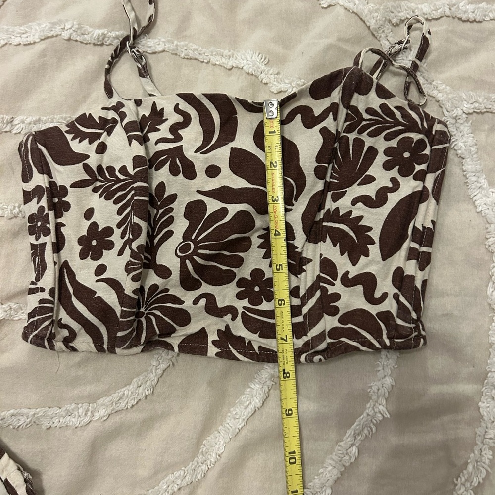 Floral Print Wide-Leg Jumpsuit. 2 Piece - Picture 10 of 10
